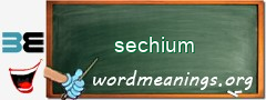 WordMeaning blackboard for sechium